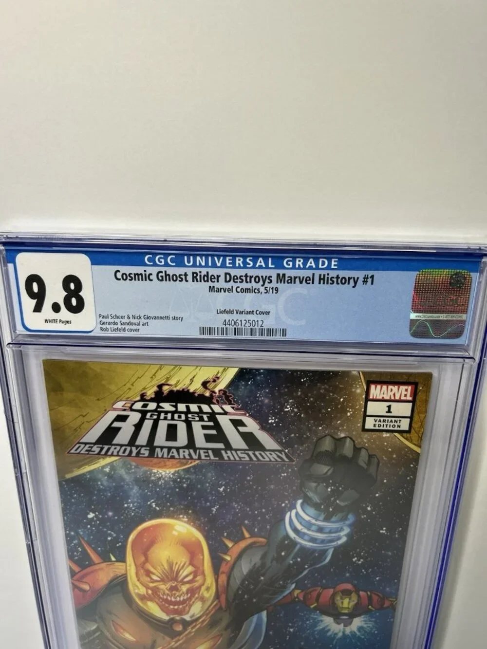 COSMIC GHOST RIDER DESTROYS MARVEL HISTORY #1 1:25 LIEFELD VARIANT CGC 9.8